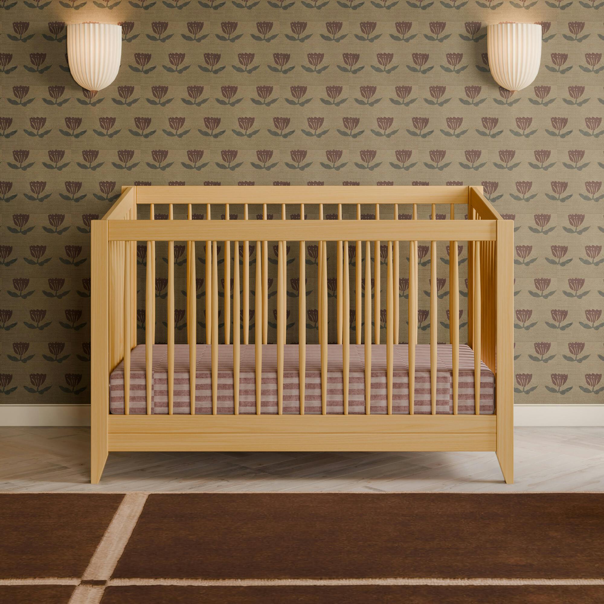 Sprout 4-in-1 Convertible Crib w/Toddler Bed Conversion Kit in Honey