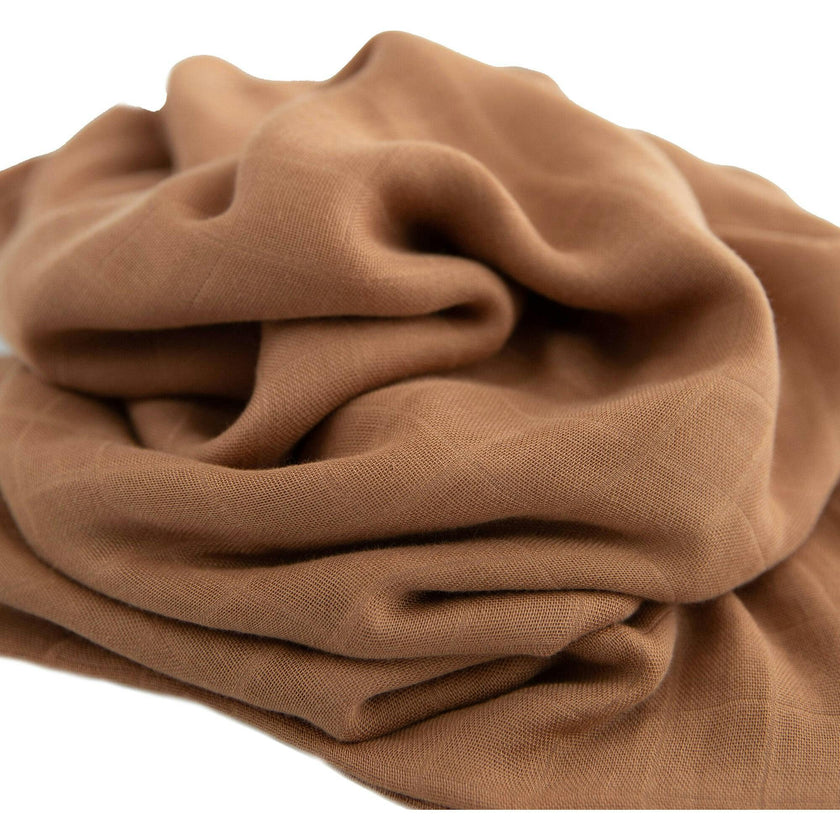 Deluxe Muslin Swaddle Blanket 2 Pack - Caramel