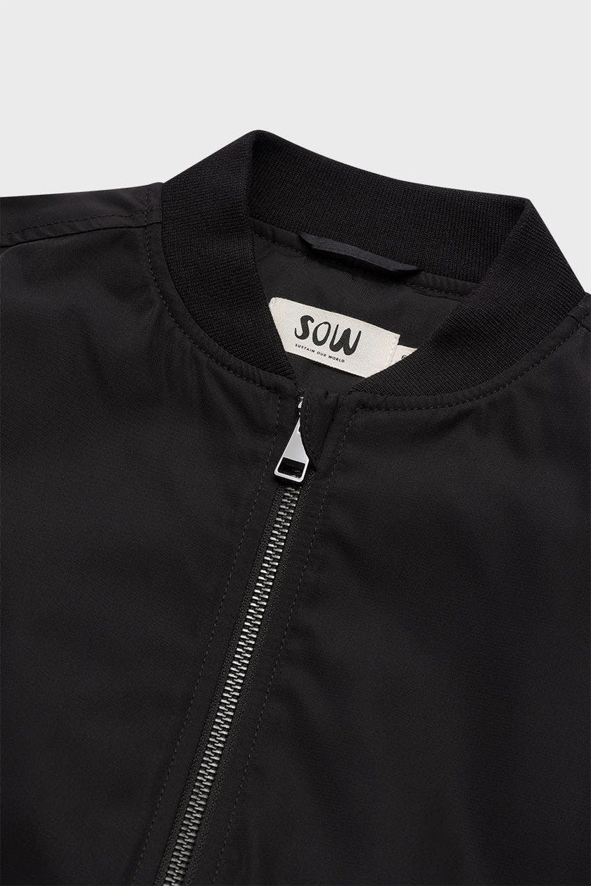Bomber Jacket With Side Zips