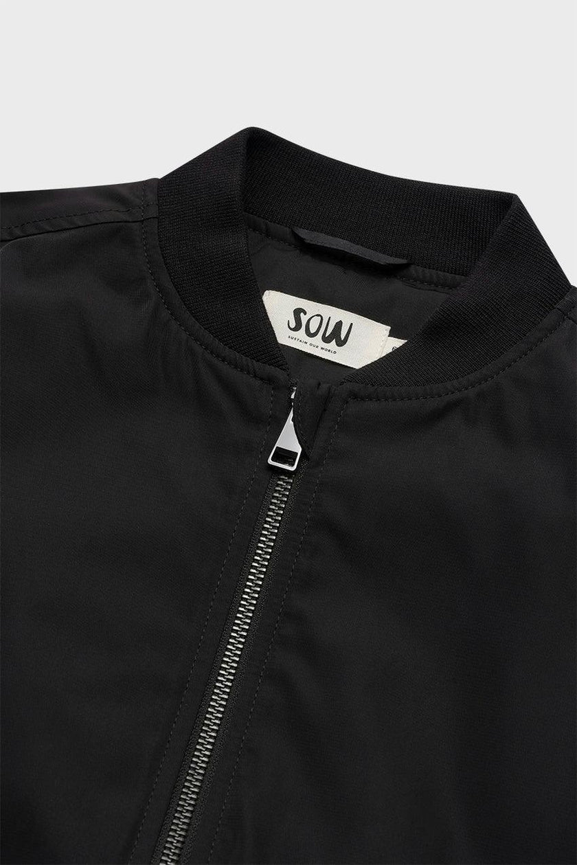 Bomber Jacket With Side Zips