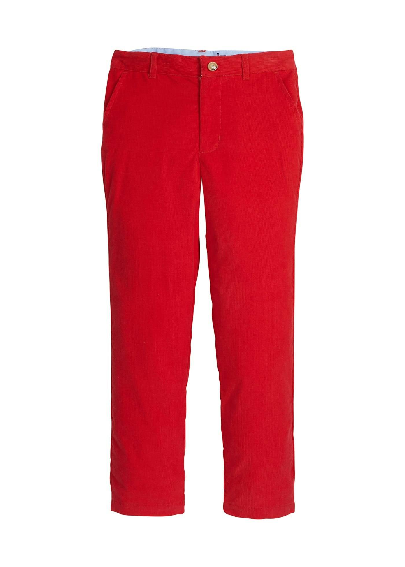 Classic Pants - Red Corduroy