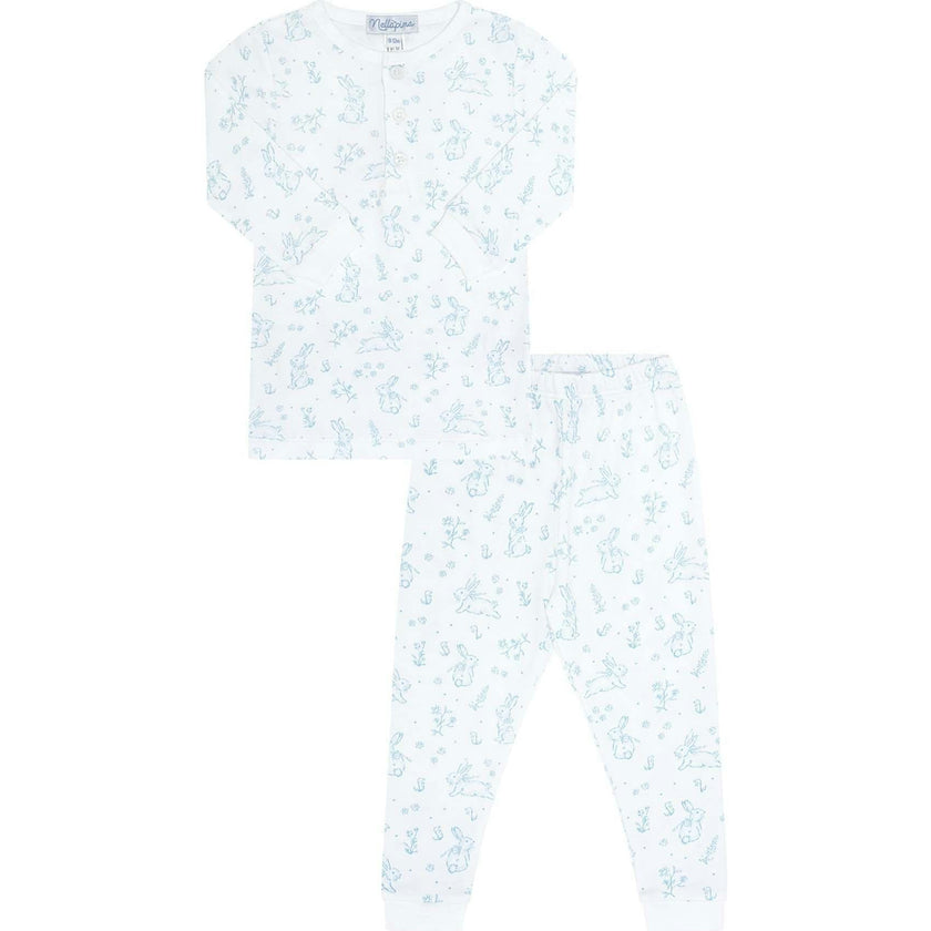 Blue Bunny Toile Pajama