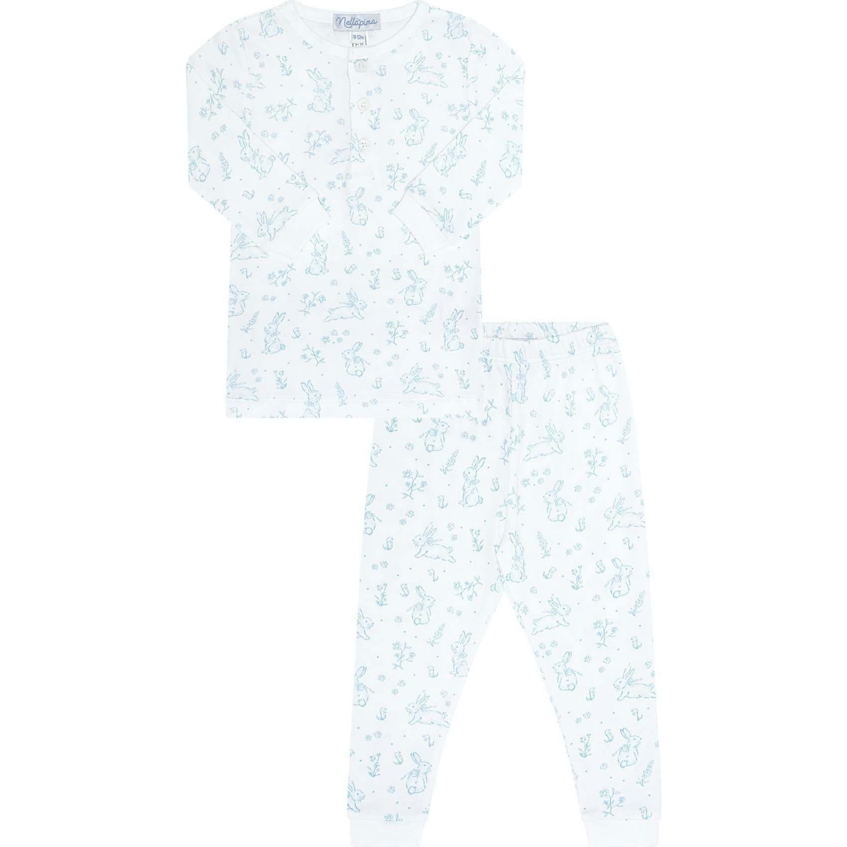 Blue Bunny Toile Pajama