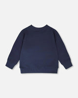 French Terry Sweatshirt Blue