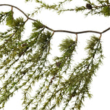 Rustic Mountain Pine Cone Winter Greenery Icicle Christmas Garland