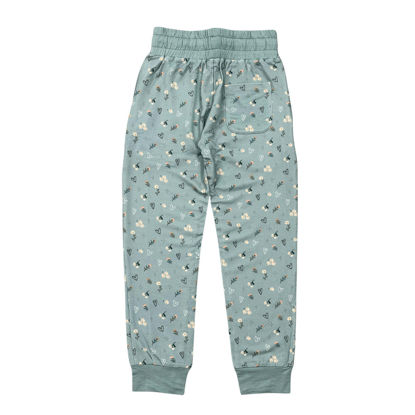 Girl's Terry Jogger Heart Twinkle Floral