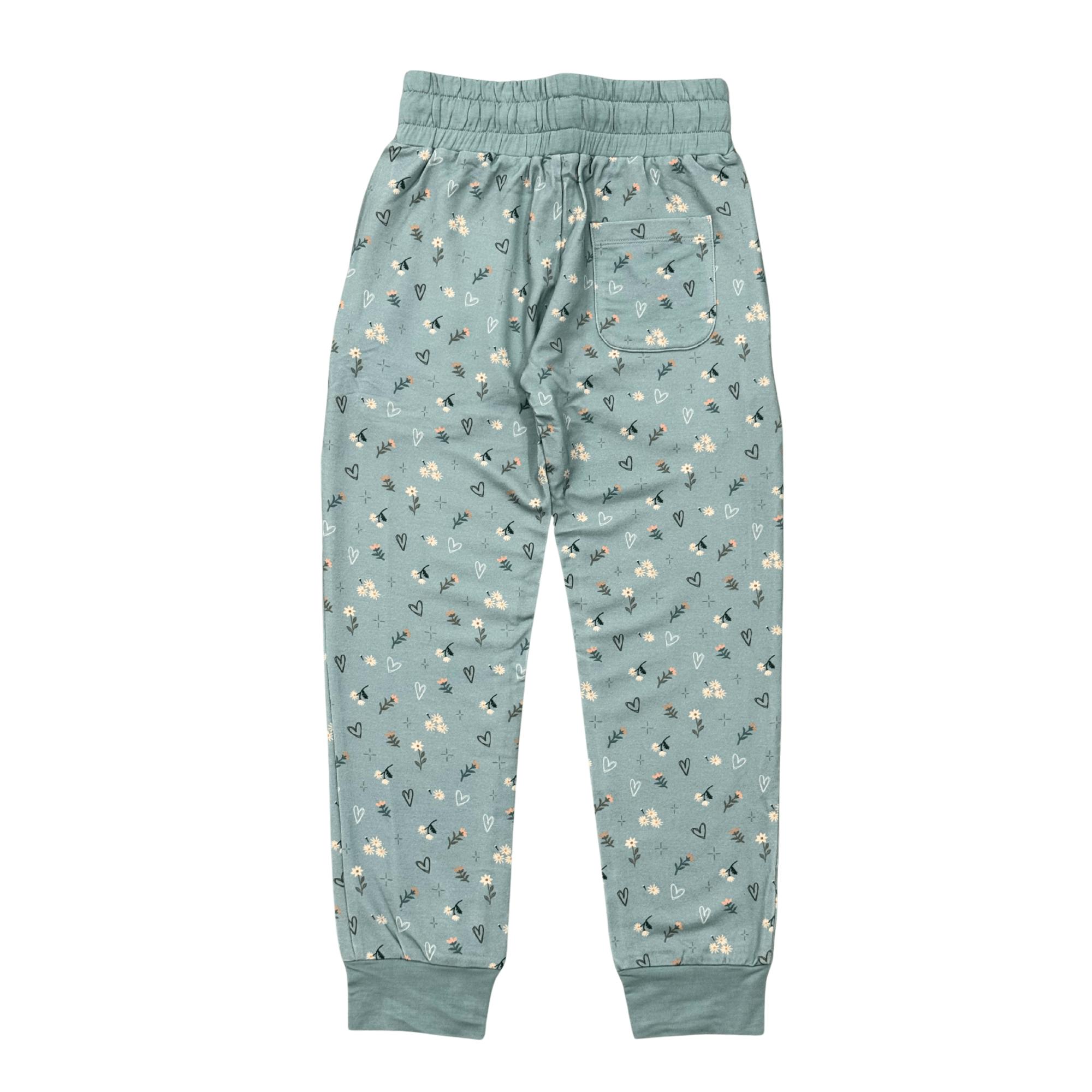 Girl's Terry Jogger Heart Twinkle Floral