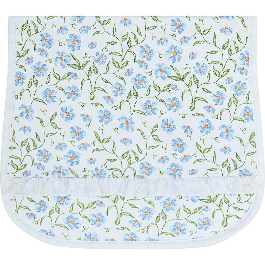 Blue Vines Print Burp Cloth