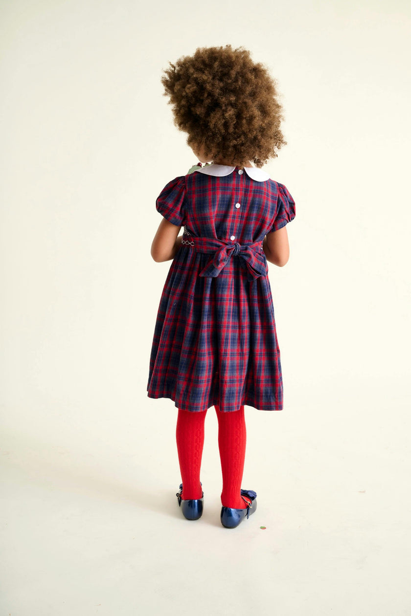 Smocked Girls Dress Kelly