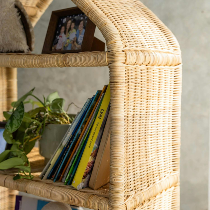 Handcrafted - Alaya House Shelf - Rattan Wicker