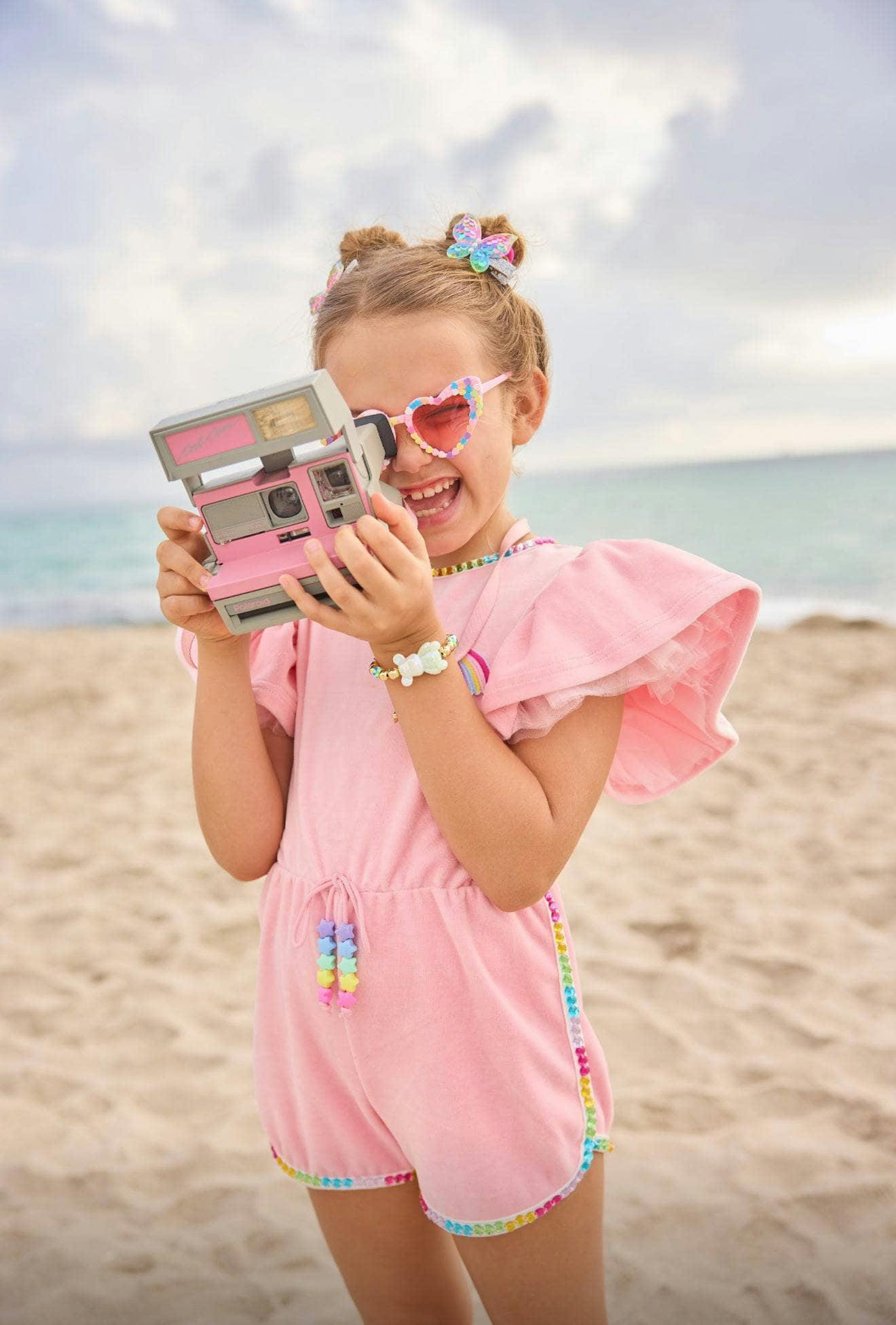 Velour Rainbow Gems Romper