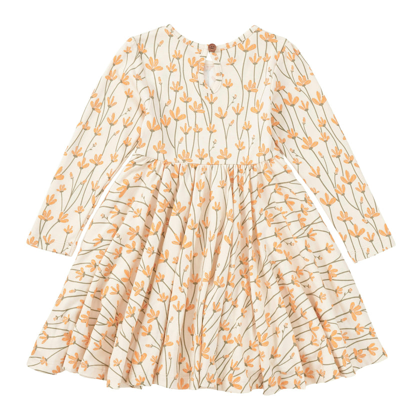 Bamboo Blend Long Sleeve Twirly Tee Dress - Daisy Chain