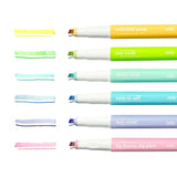 Noted! 2-in-1 Micro Fine Tip Pen and Highlighters - Set of 6