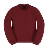 Organic Mock Neck Knit Top