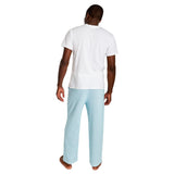 Men's Sky Blue Jersey PJ Pants - Organic Stretch Cotton