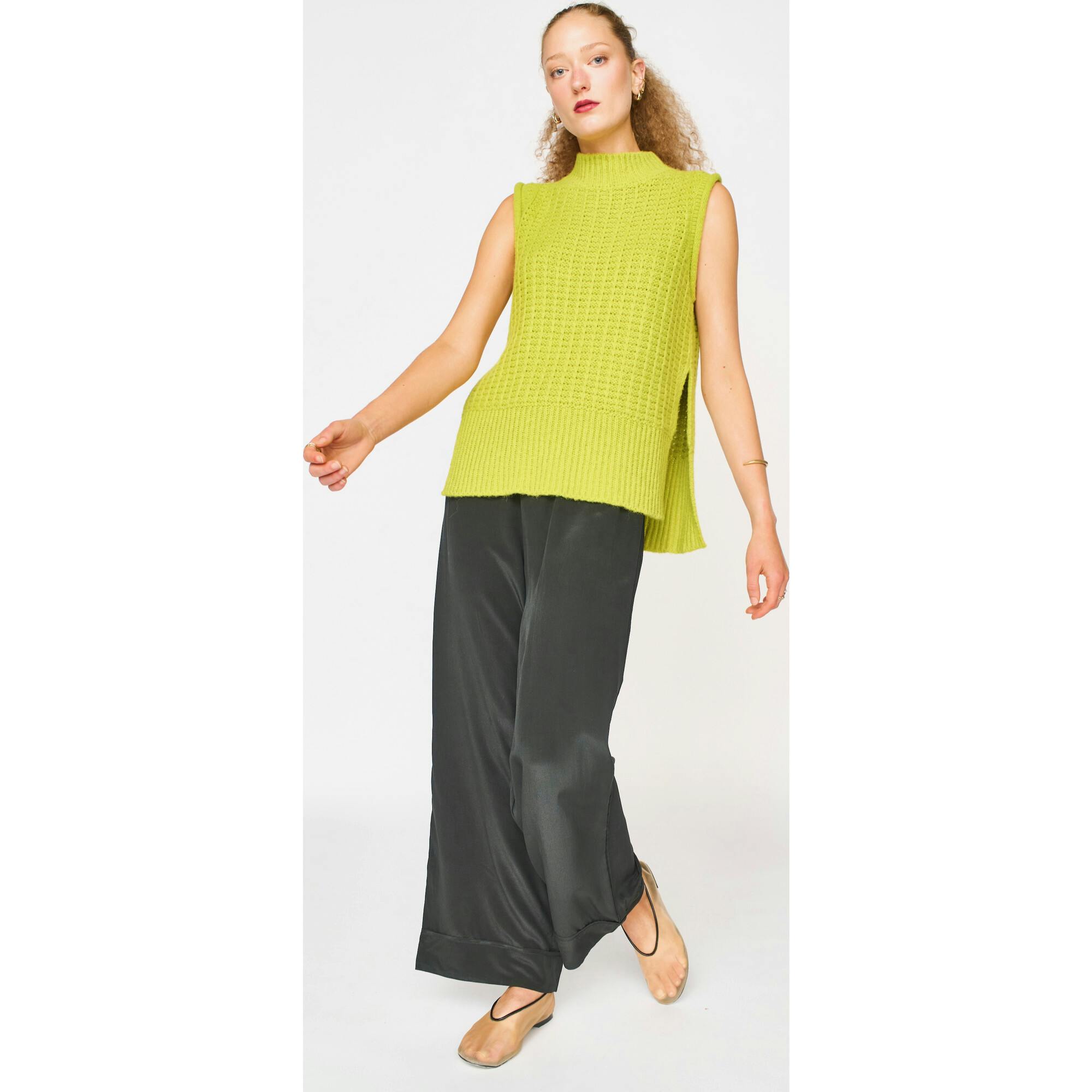 Baden Silk Pant, Black