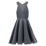 Gray Cardona Pearl Halter Dress