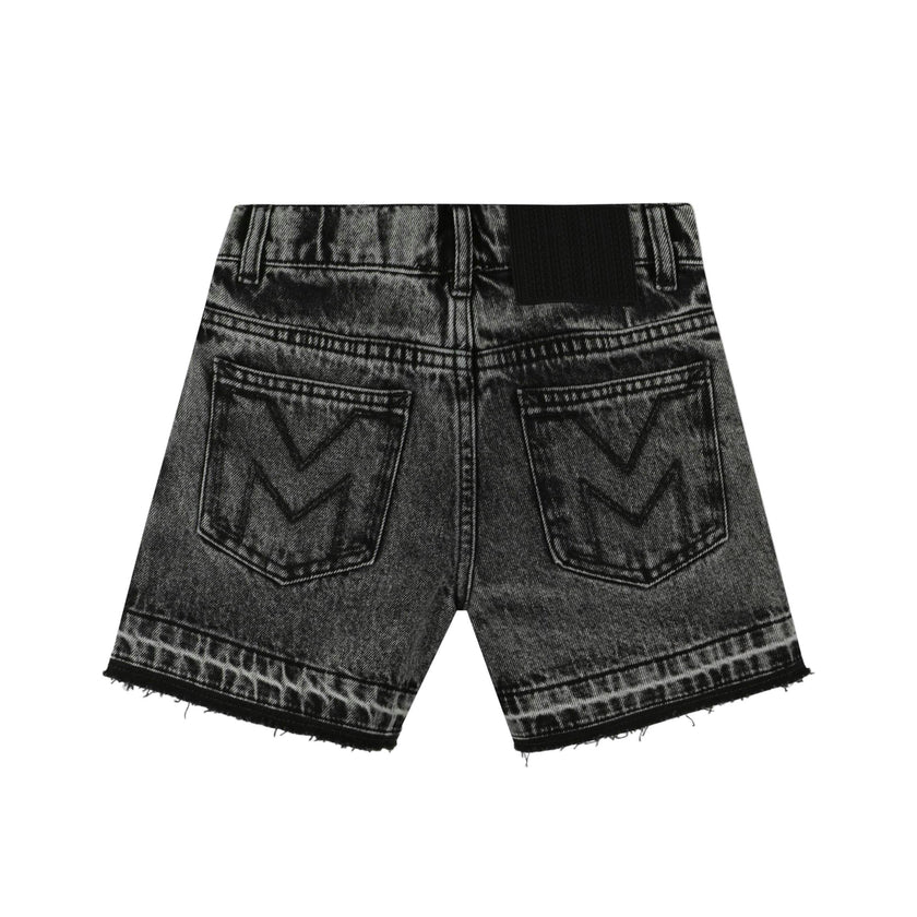 Black Denim Shorts