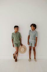 Boys Sweater Top in Cloud Blue