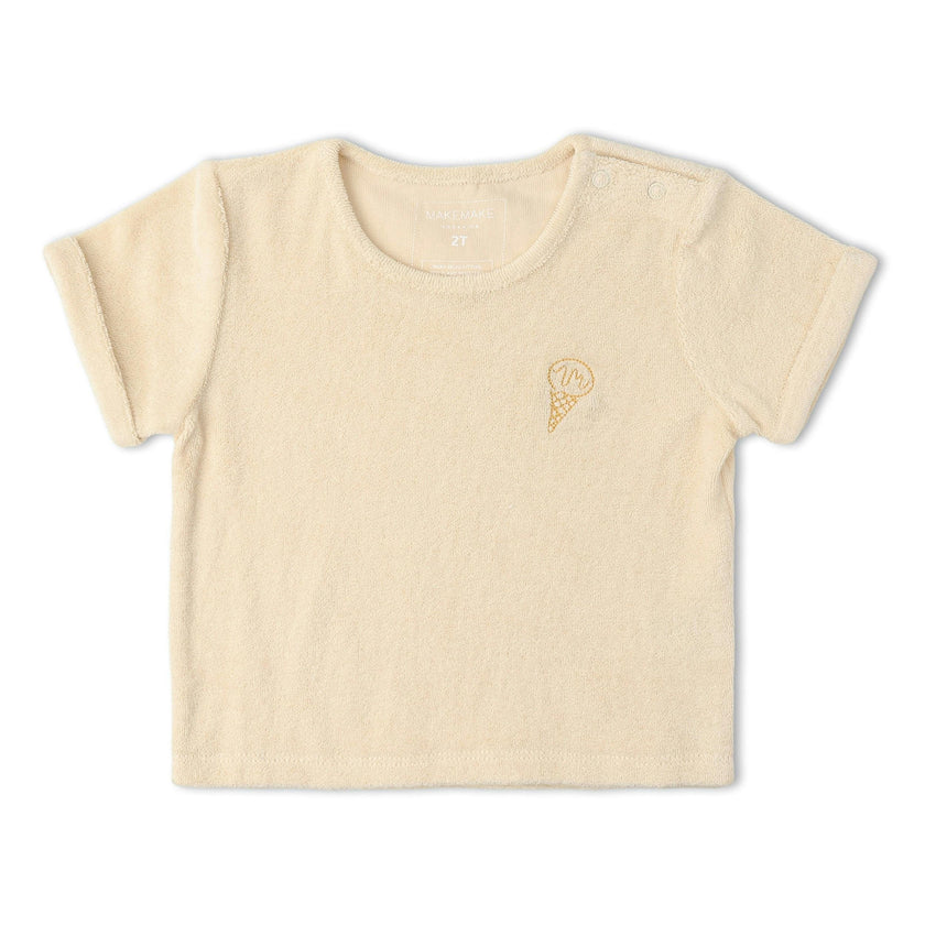 Organic Terry Tee & Shorts Set - Butter Yellow