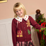 Girls Constance Sweater - Holiday Patches