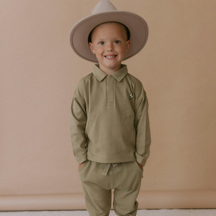 Organic Long Sleeve Polo