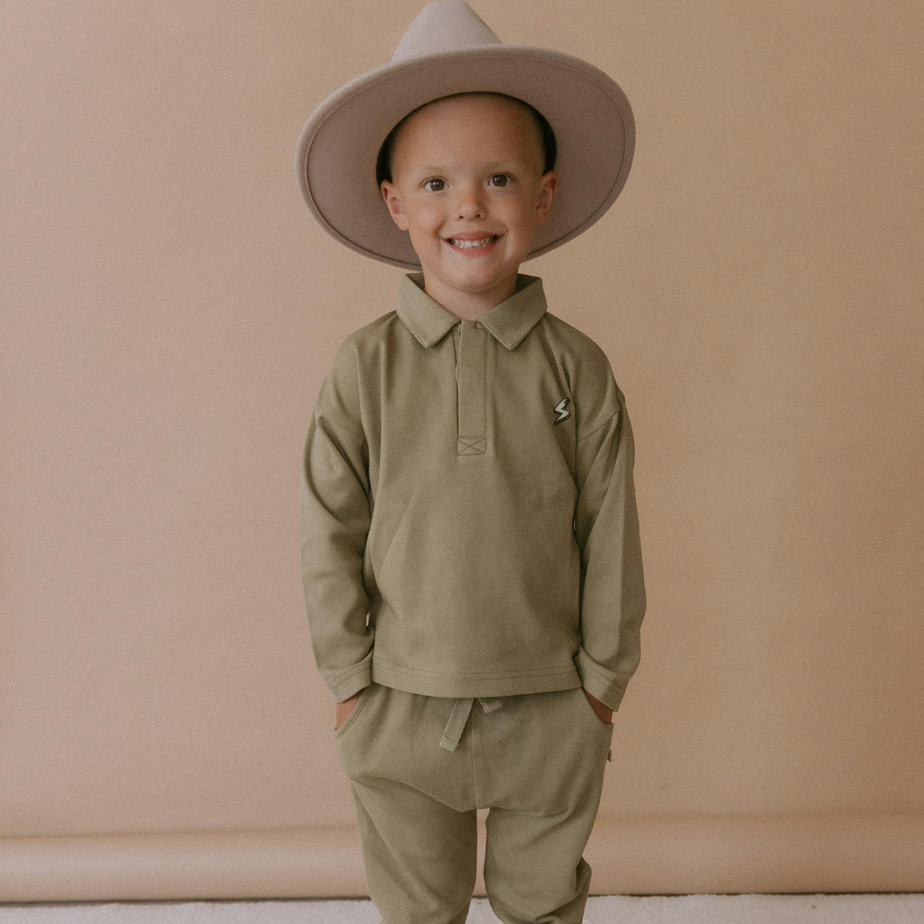 Organic Long Sleeve Polo