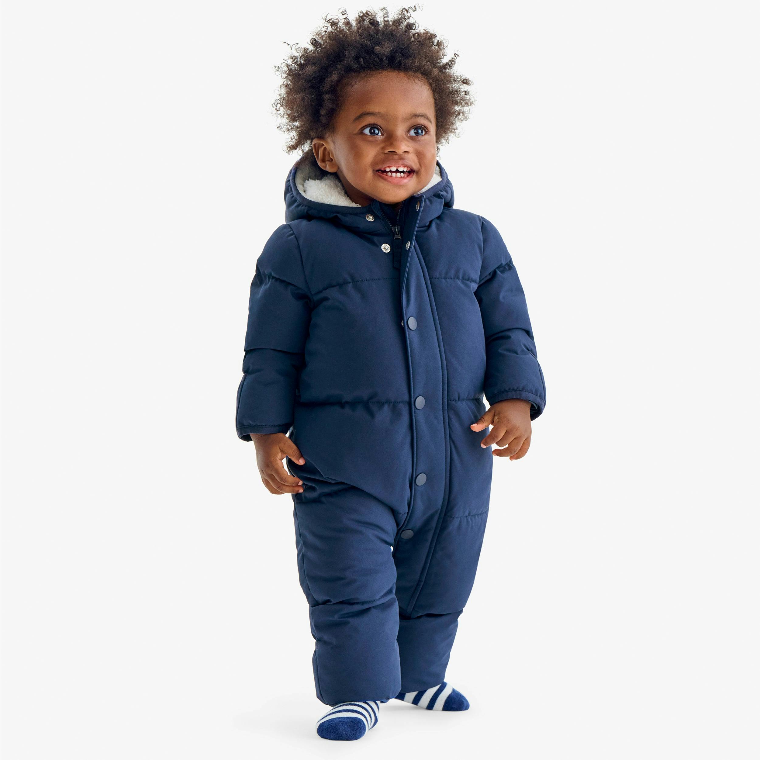 Baby weatherproof puffer suit