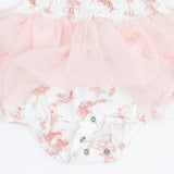 Ballet Toile - Long Sleeve Smocked Bubble with Tutu