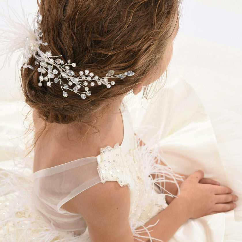 Ivory Belridge Floral Cascade Dress