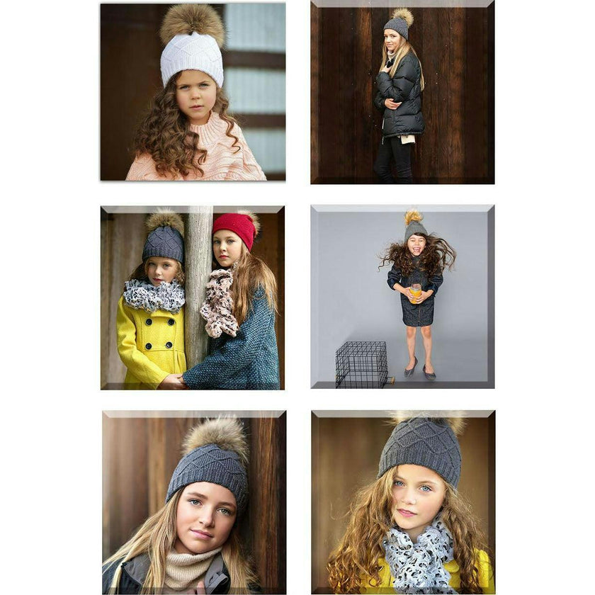 Chunky Knit Hat (Snap On Pom Sold Separately)