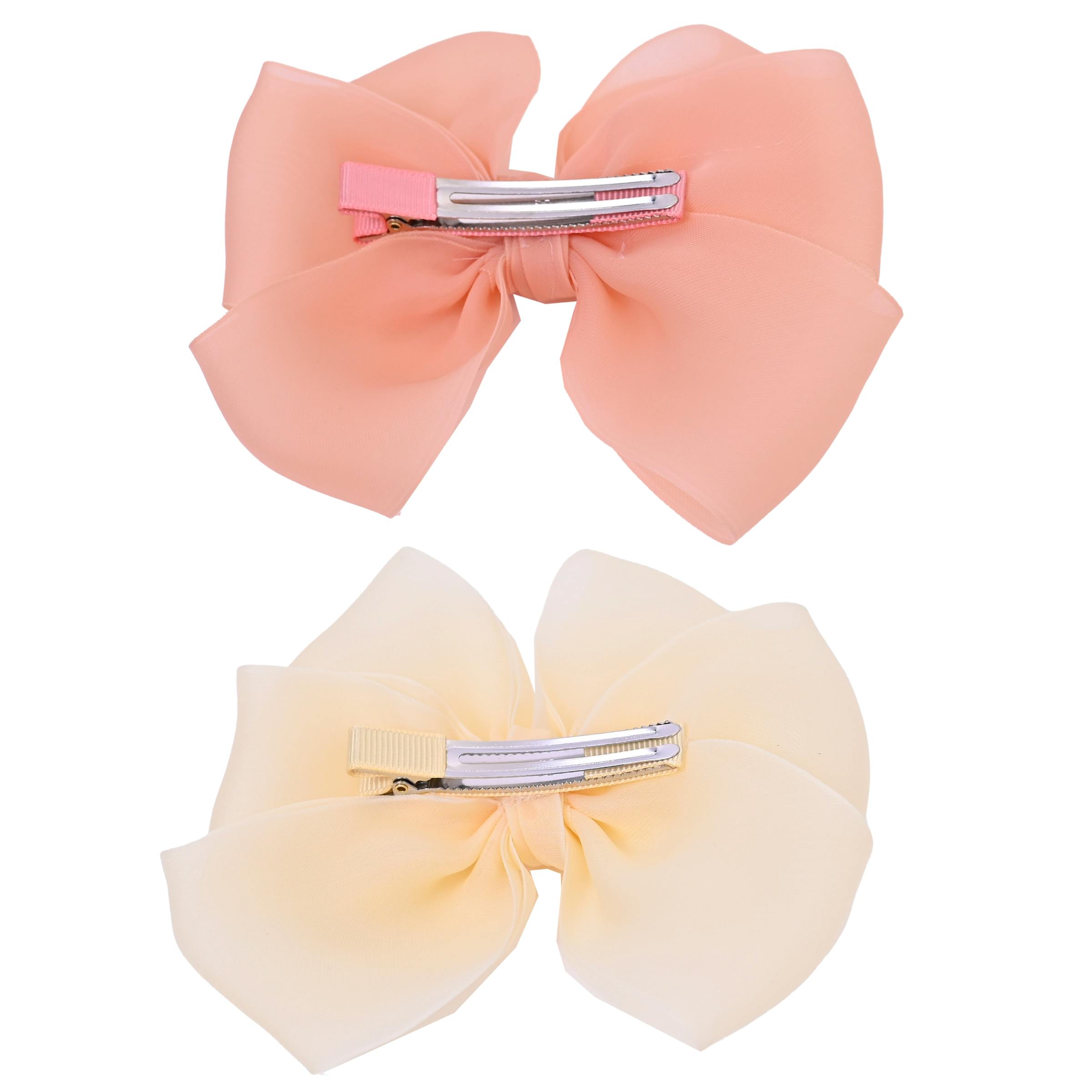 Multicolor Ribbon Bow Hairclip Set