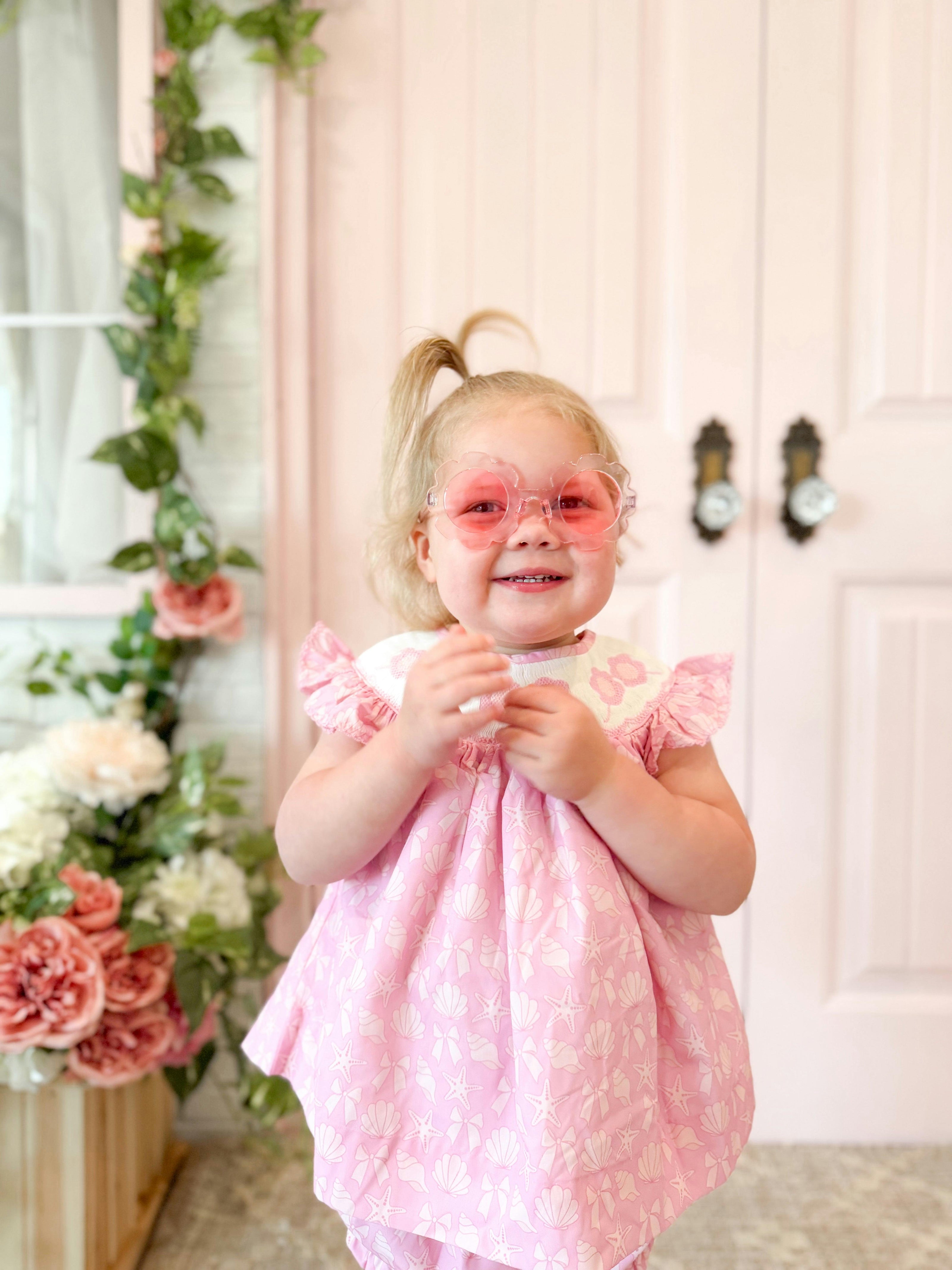Pink Sunnies Diaper Cover Set