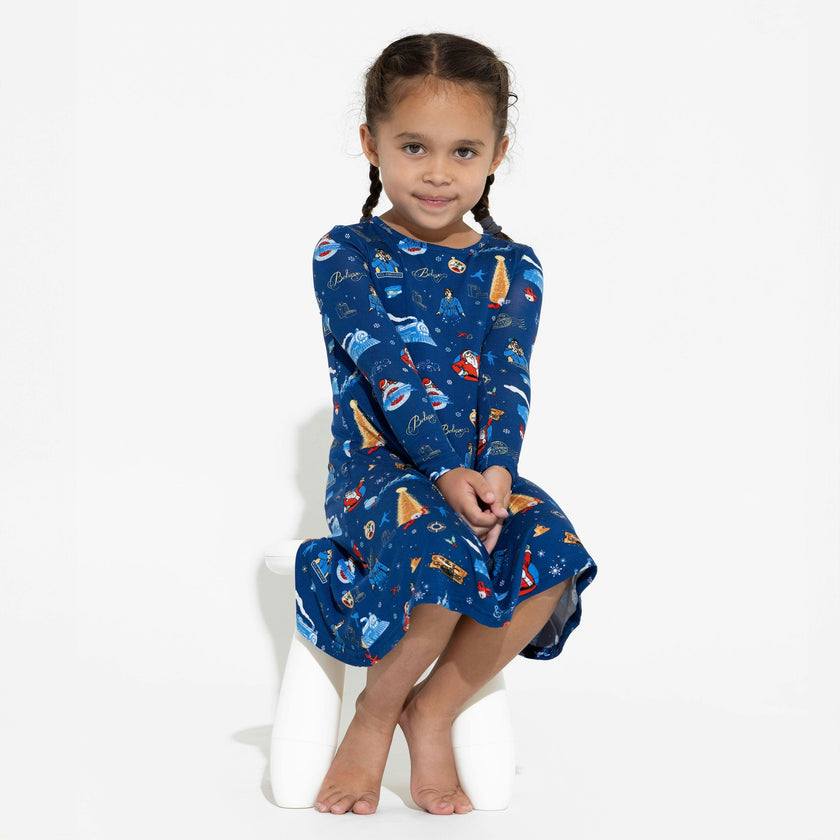 The Polar Express™ Bamboo Girls' Long Sleeve Dress