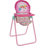 Baby Alive 6 Piece Doll Highchair Set - Pink & Rainbow