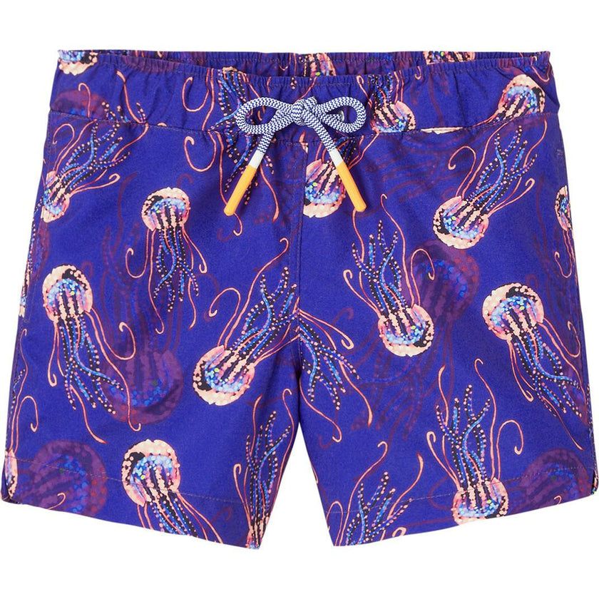 Boys' swim shorts, blue print | JELLYFISH