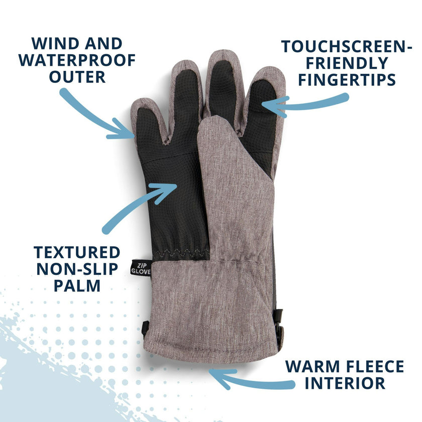 Winter & Ski Glove powered by ZIPGLOVE™ TECHNOLOGY