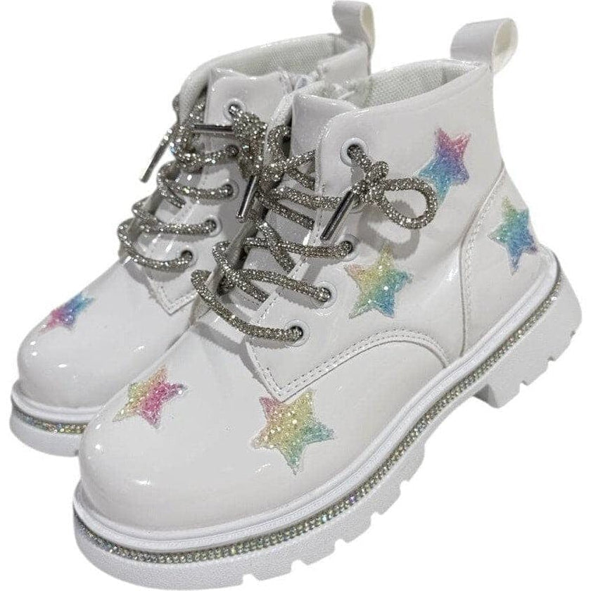 Rainbow Shimmer Stars Boots