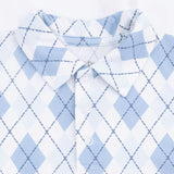 Blue Argyle - Polo with Casual Short