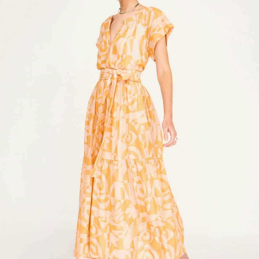 Vienna Maxi Dress in Orangesicle