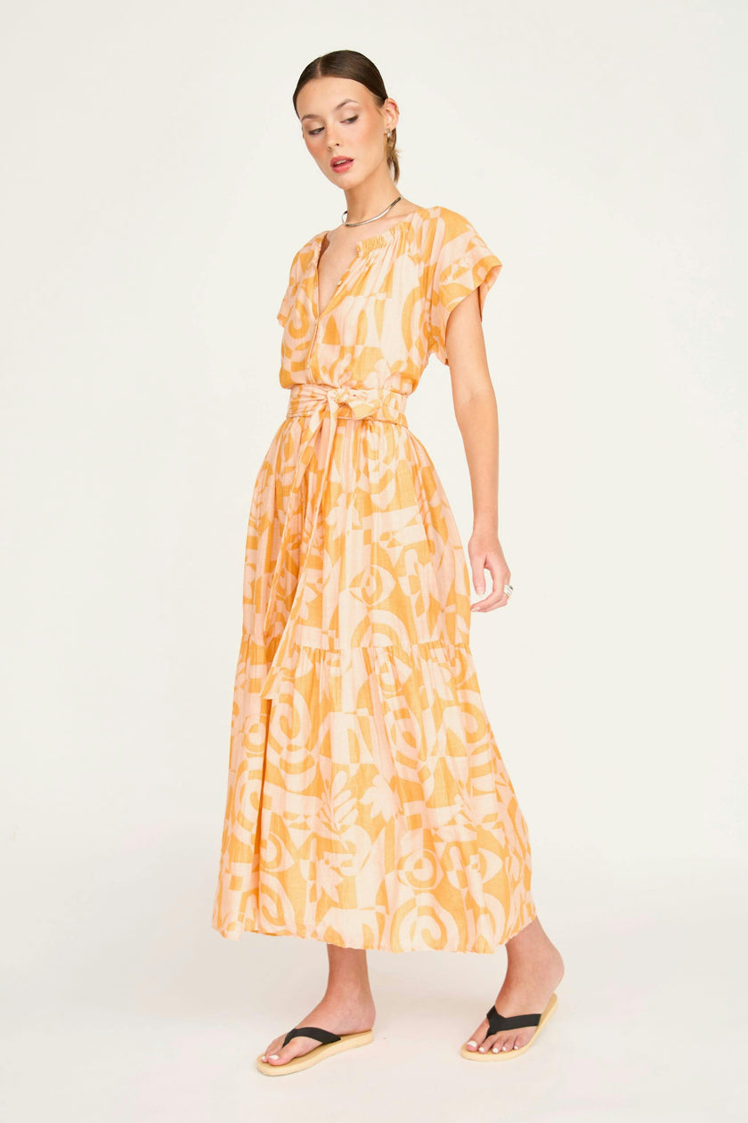 Vienna Maxi Dress in Orangesicle