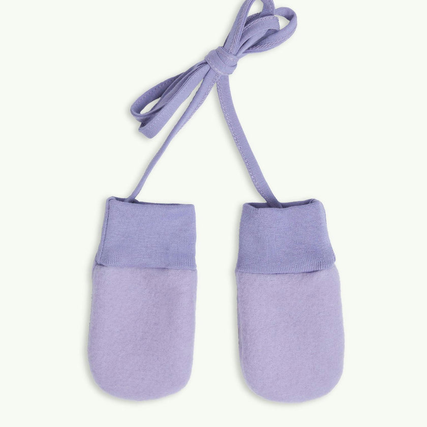 children's merino mittens - lilac