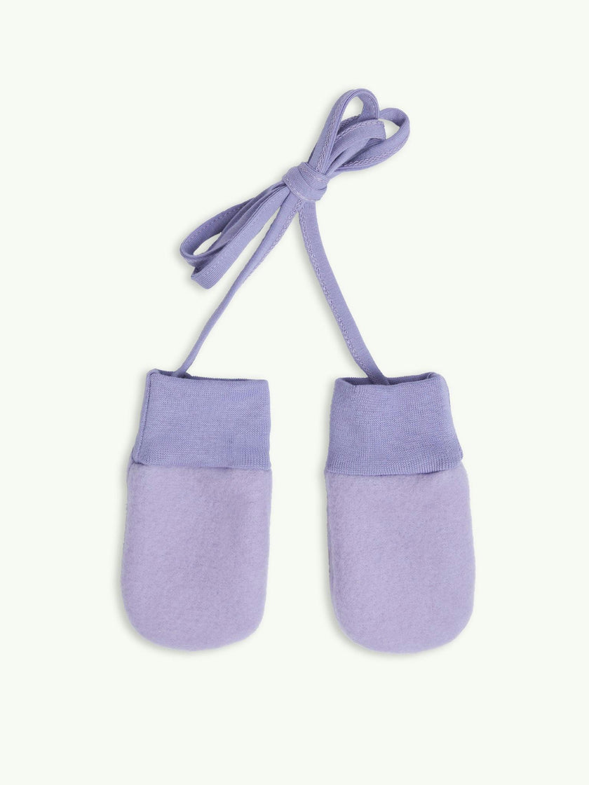 children's merino mittens - lilac