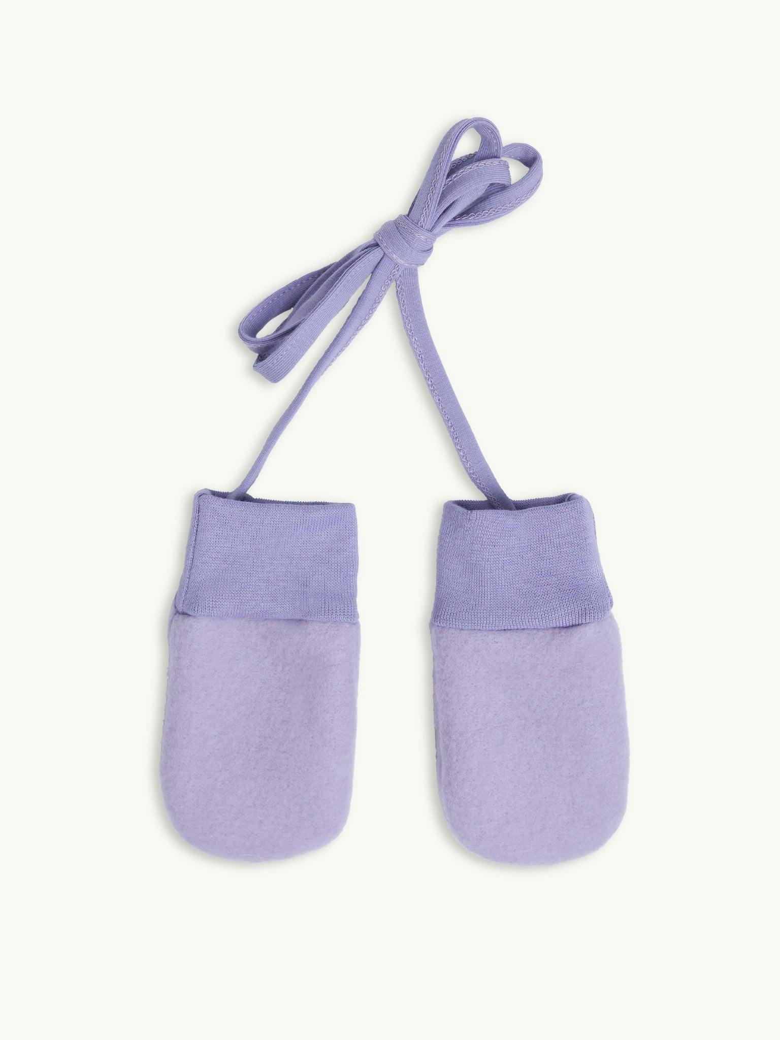 children's merino mittens - lilac