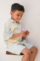 Henry Shirt and Shorts Set Soft Pastels Boys