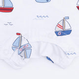 Bubbly Sailboats Blue - Polo Shortie