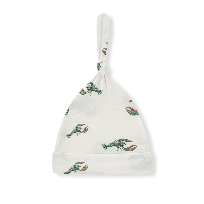 Mint Lobster Luxe Stretch Knotted Beanie Hat