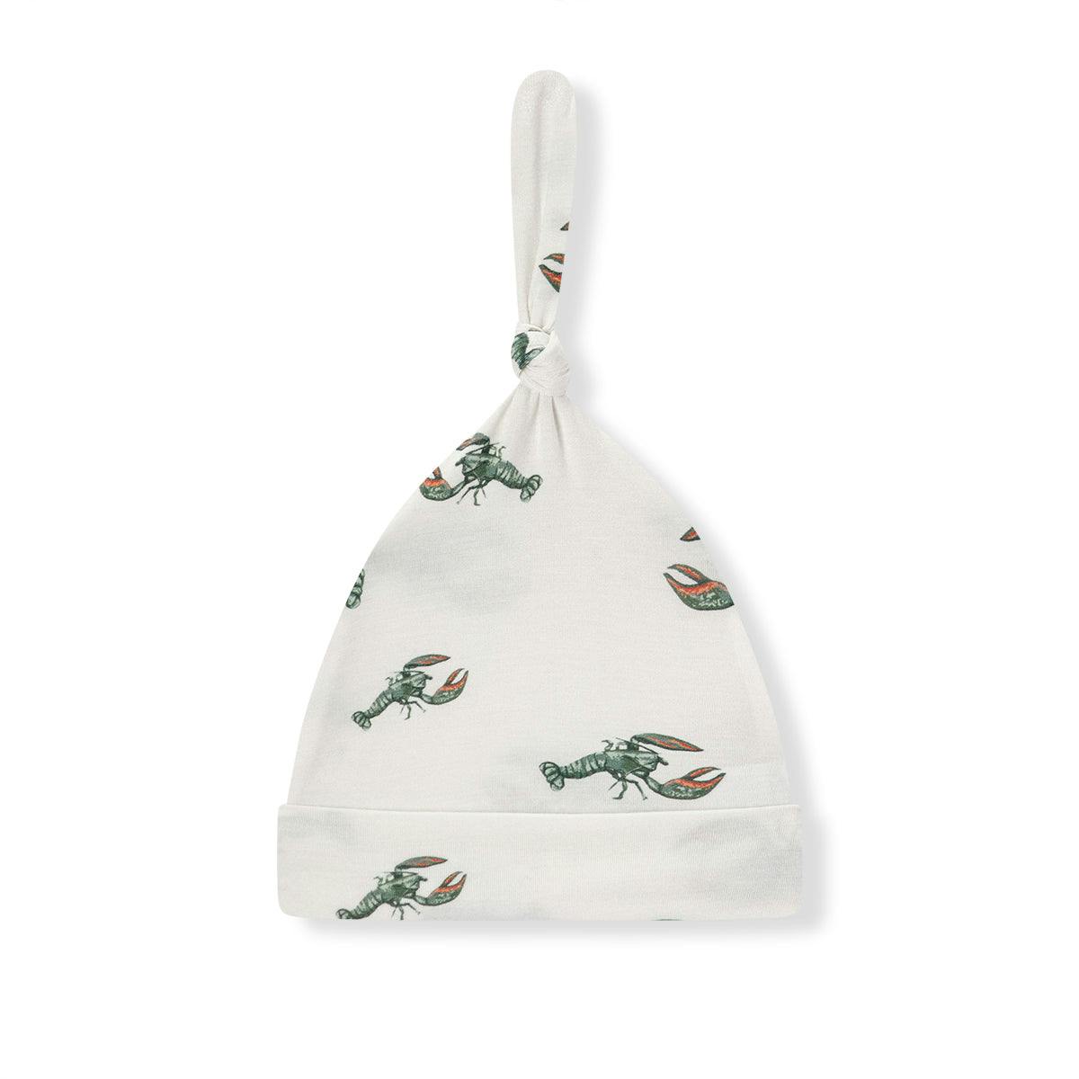 Mint Lobster Luxe Stretch Knotted Beanie Hat