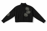 Cropped Knit Turtle Neck