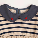 Marina Dress in Navy Stripe